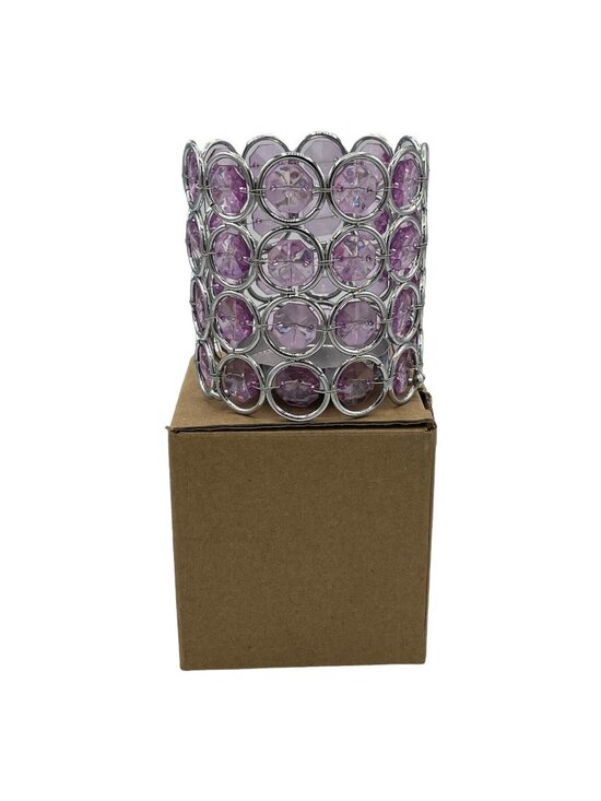 Avon Other - Avon Sparkle Birthstone Votive Candle Holder Pink June NOS Rhinestone